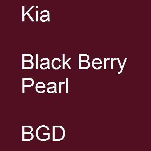 Kia, Black Berry Pearl, BGD.